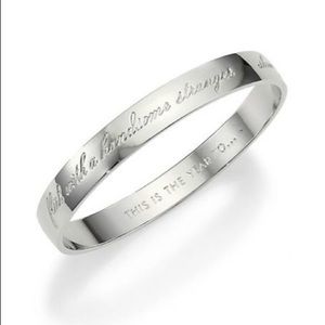 Silver Kate Spade bracelet